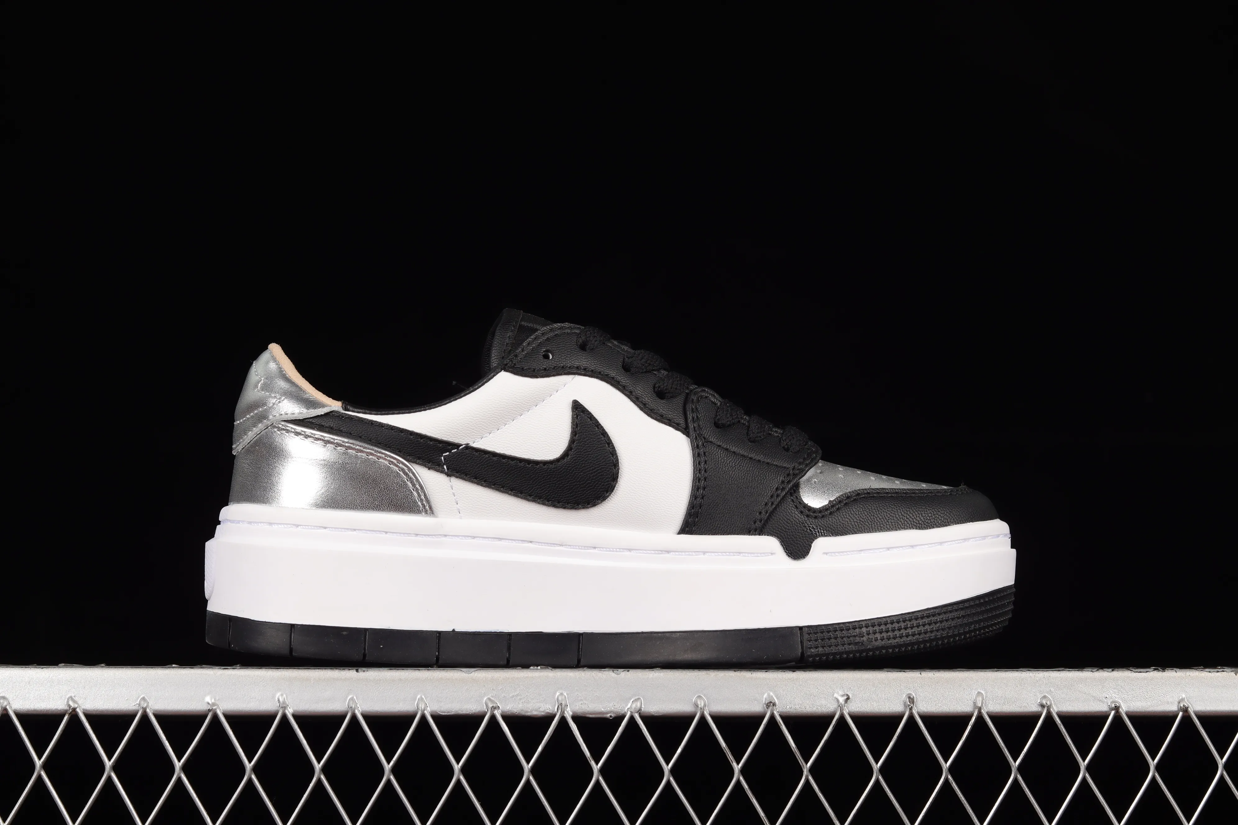 All categories Air Jordan Jordan series basketball shoes Air Jordan 1 Low Z version Air Jordan 1 Elevate Low SE "Wolf Grey" Little AJ first layer thick sole retro basketball shoes DQ8561-001